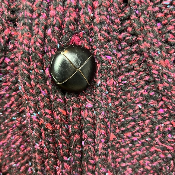 Banana Republic Cardigan Shawl Collar Wool Knit Medium Red Burgundy - Picture 7 of 9